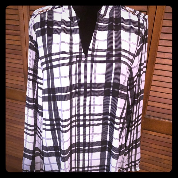 Blue/white tunic top - Picture 1 of 3